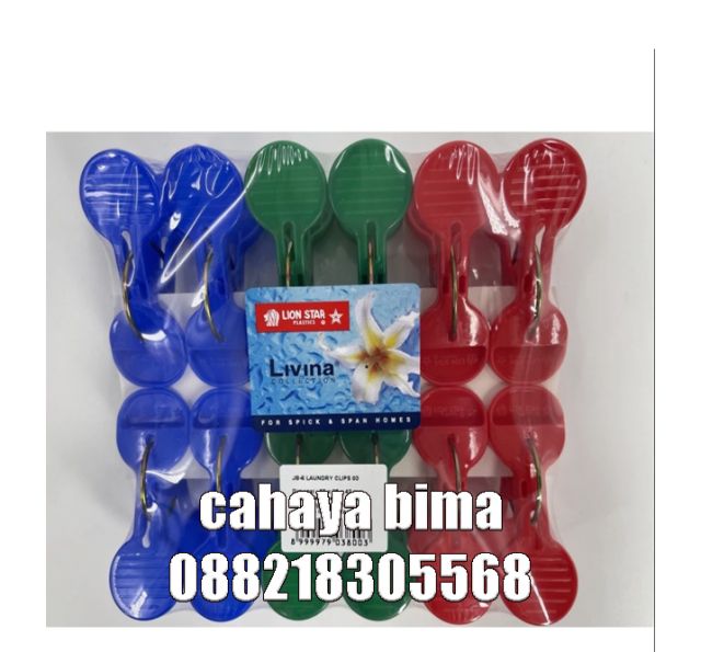 Penjepit Jemuran Lion Star JB‑6 Jepitan Baju Besar 