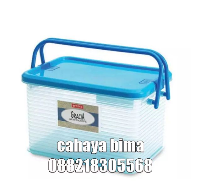 Kotak Serbaguna Gracia Box Lion Star Transparan – Keranjang Jinjing Praktis