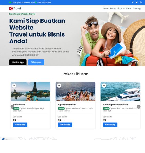 Jasa Pembuatan Website Travel dan Wisata Profesional – Tampil di Halaman Pertama Google!