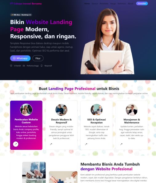 Jasa Pembuatan Landing Page Profesional: SEO-Friendly untuk UMKM & Perusahaan