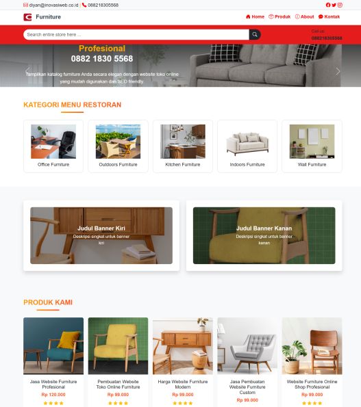Biaya Jasa Website Interior Furniture Murah Berkualitas & SEO Friendly